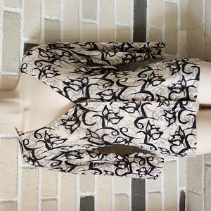 Cashmere Belted Floral Cardigan Sweater